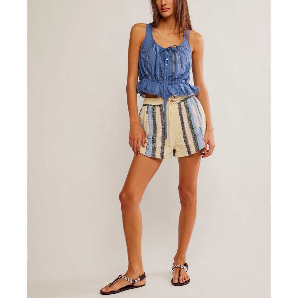 🎉LAST CHANCE🎉 FREE PEOPLE Alana Lace Tank / Blue Topaz - Picture 5 of 6
